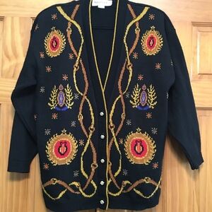 Norton McNaughton Vintage Grandma Cardigan L